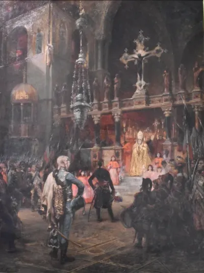 L'armée française dans l'église San Marco à Venise