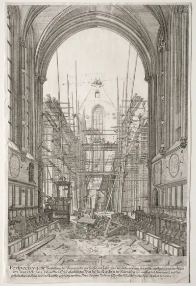 L'Art Ancien Zurich: View in the Church of the Franciscans, Barfüsser-Kirke