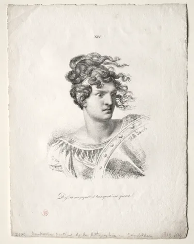 L'art de la lithographie: Head of an Amazon