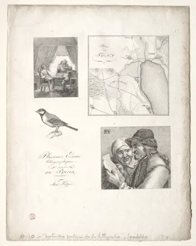 L'art de la litographie:Four Subjects after Falger