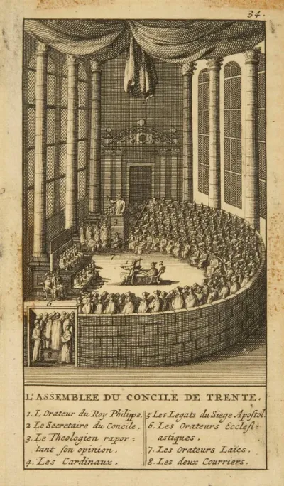 L'assemblee du concile de Trente