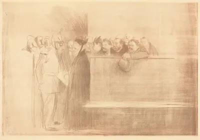 L'audience (3e planche) (The Hearing) (third plate)
