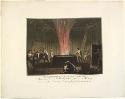 L'Auverture du dessus d'un fourneau