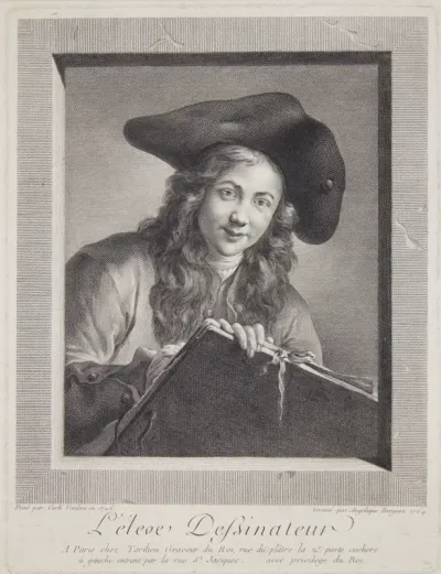 L'Elève dessinateur, after Carl van Loo, 1764