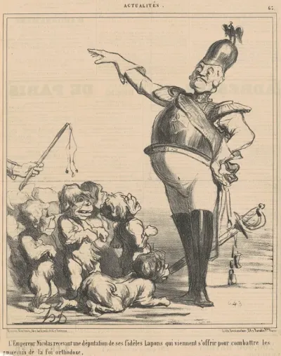 L'empereur Nicolas recevant une députation ...