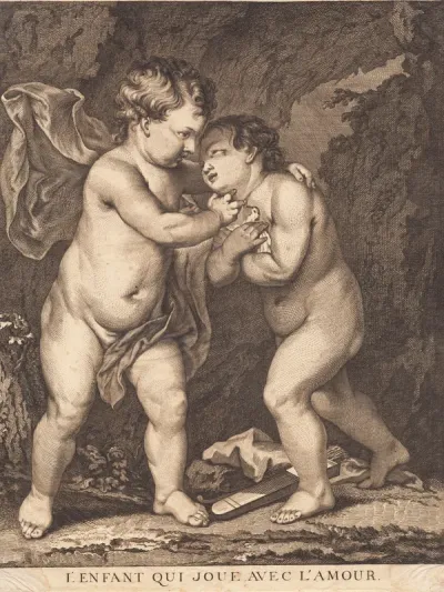 L'enfant qui joue avec l'Amour