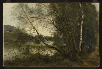 L'étang à l'arbre penché
