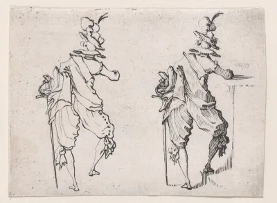 L'Homme Vue de Dos Avec une Grande Épée (Man Seen from Behind with a Large Sword), from "Les Caprices" Series A, The Florence Set