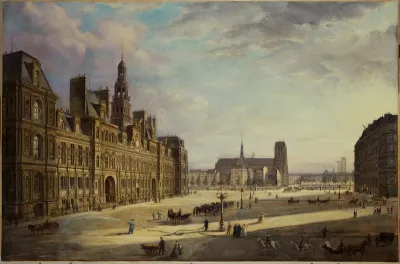 L'Hôtel de Ville, en 1868