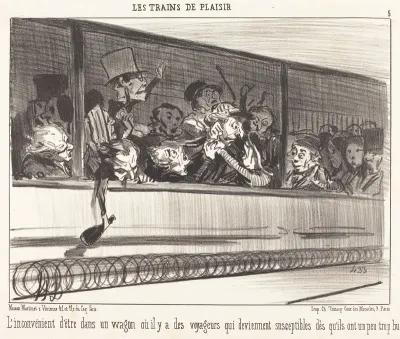 L'Inconvénient d'être dans un wagon...