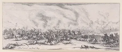 La Bataille (The Battle), plate 3 from "Les Misères et les Mal-Heures de la Guerre" (The Miseries and Misfortunes of War)