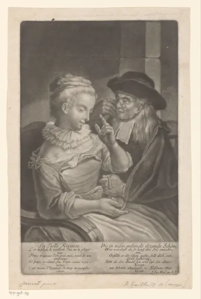 La belle reveuse / Die in tiefen gedancke sitzende schöne