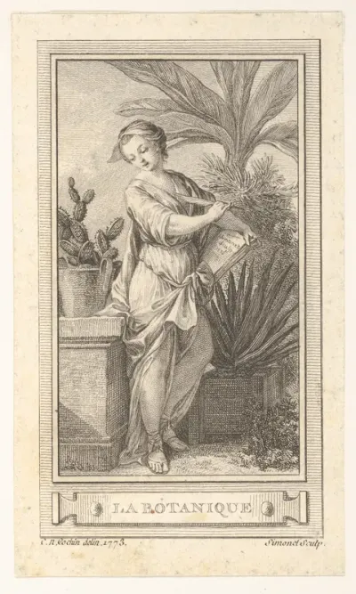 La Botanique, from the "Almanach iconologique"