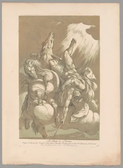 La Chute de Phaeton (The Fall of Phaeton), from Recueil d'estampes d'après les plus beaux tableaux et d'après les plus beaux desseins qui sont en France (Cabinet Crozat)