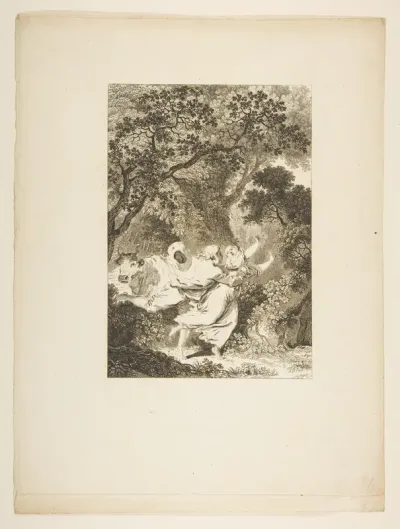 La Clochette, from "Contes et nouvelles en vers par Jean de La Fontaine.  A Paris, de l'imprimerie de  P. Didot, l'an III de la République, 1795"