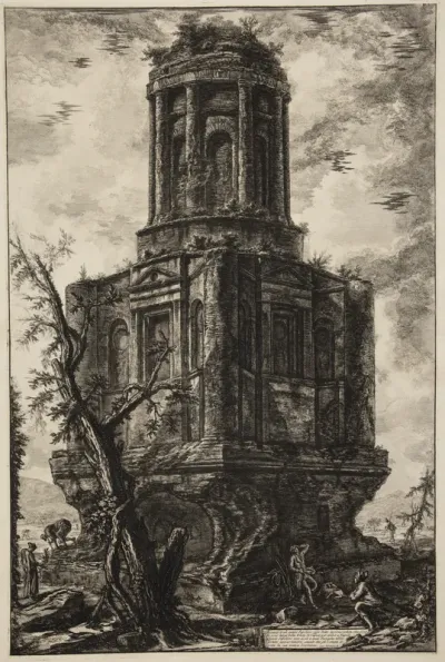 La Conocchia, det gamle gravmæle på Via Appia, nær Capua