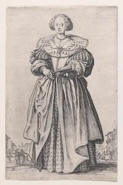 La Dame a l'Eventail (The Lady with a Fan), from "La Noblesse" (The Nobility)