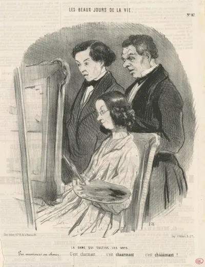 La dame qui cultive les arts