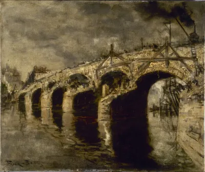 La démolition de l'ancien pont de la Tournelle