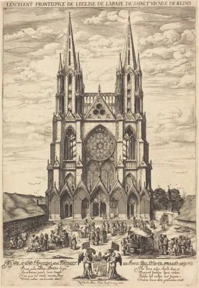 La facade de l'abbaye de S. Nicaise de Reims