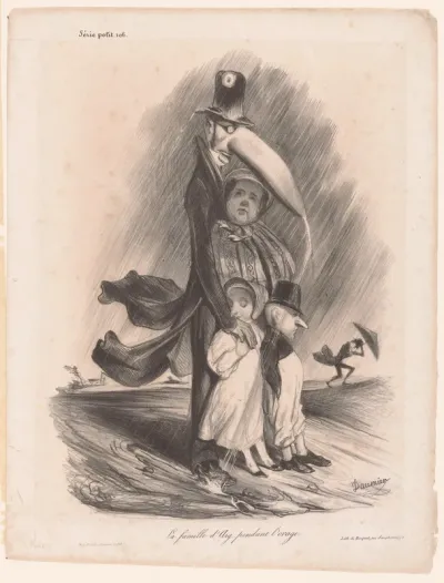 La famille d'Arg... pendant l'orage