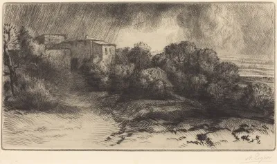 La Ferme de Brieux (Effect d'orage) (Farm at Brieux in a Storm)