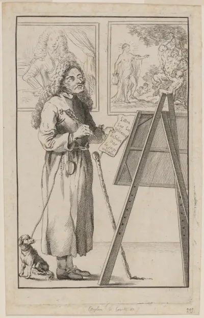La Font de Saint-Yenne (Blind Critic by an Easel)