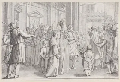 La Grande Duchesse Marie des Jeunes Filles, from "La Vie de Ferdinand Ier de Médicis série appelée aussi Les Batailles des Médicis" (The Life of Ferdinand I de'Medici also called The Medici Battles)