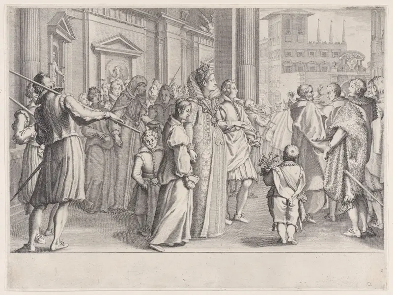 La Grande Duchesse Marie des Jeunes Filles (The Great Duchess Marie des Jeunes Filles), from "La Vie de Ferdinand Ier de Médicis série appelée aussi Les Batailles des Médicis" (The Life of Ferdinand I de'Medici also called The Medici Battles)