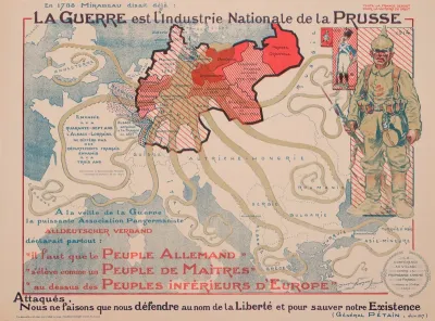 La guerre est l'industrie nationale de la Prusse (juliste)