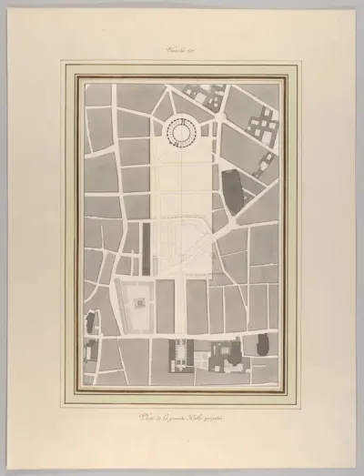 La Halle aux Blés, Street Plan