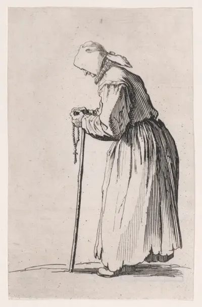 La Mendiante au Rosaire (The Beggar with a Rosary), from "Les Gueux suite appelée aussi Les Mendiants, Les Baroni, ou Les Barons" (The Beggars, also called the Barons)