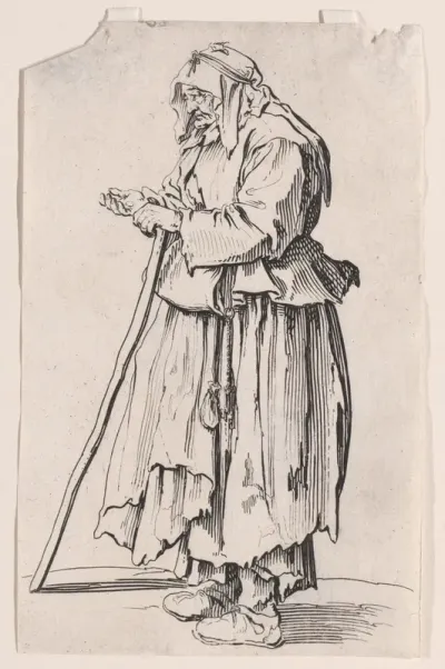 La Mendiante Venant de Recevoir la Charité (The Female Beggar Receiving her Charity), from "Les Gueux suite appelée aussi Les Mendiants, Les Baroni, ou Les Barons" (The Beggars, also called the Barons)