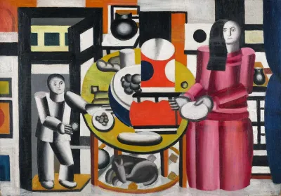 La Mère et l'Enfant (Chien sous la table)