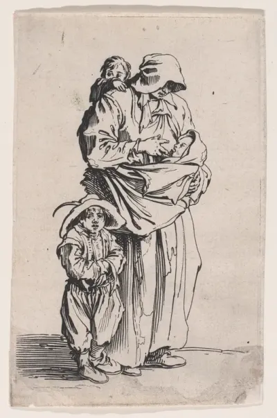 La Mère et ses Trois Enfans (The Mother and her Three Children), from "Les Gueux suite appelée aussi Les Mendiants, Les Baroni, ou Les Barons" (The Beggars, also called the Barons)
