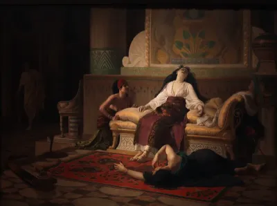 La mort de Cléopâtre, Reine d'Egypte