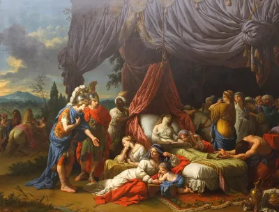 La mort de la femme de Darius, Lagrenée (Louvre INV20142)