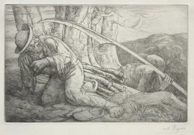 La Mort et le Bûcheron (5th Plate)