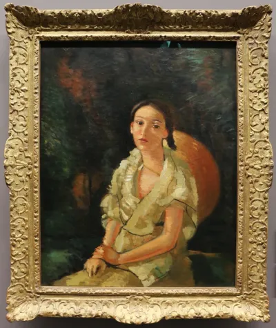 La nièce du peintre assise