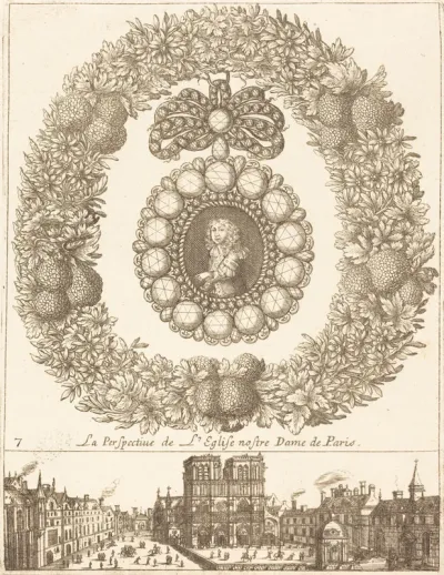 La perspective de l'englise Nostre Dame de Paris