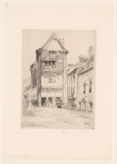 La petite place à Paimpol