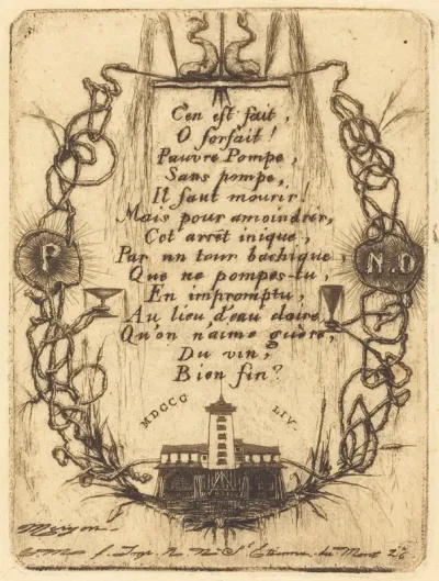La petite pompe, Paris (The Notre Dame Pump, small plate)