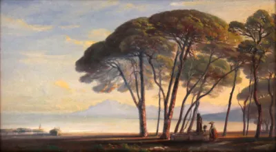 La pinède à Juan-les-pins