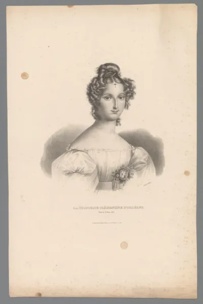 La princesse Clémentine d'Orléans, née le 3 juin 1817