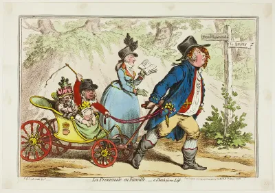 La Promenade en Famille- A Sketch from Life