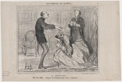 La Répétition, from "Les Comediens de Société"