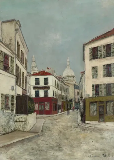 La Rue Norvins à Montmartre