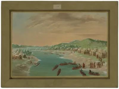 La Salle and Party Arrive at the Village of the Illinois. January 1