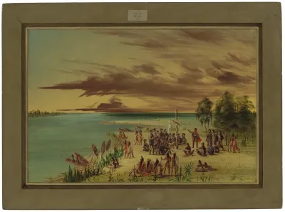 La Salle Claiming Louisiana for France. April 9