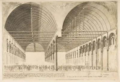 La salle des pas-perdus a l'ancien Palais de Justice (The antechamber of the Palais de Justice, Paris)